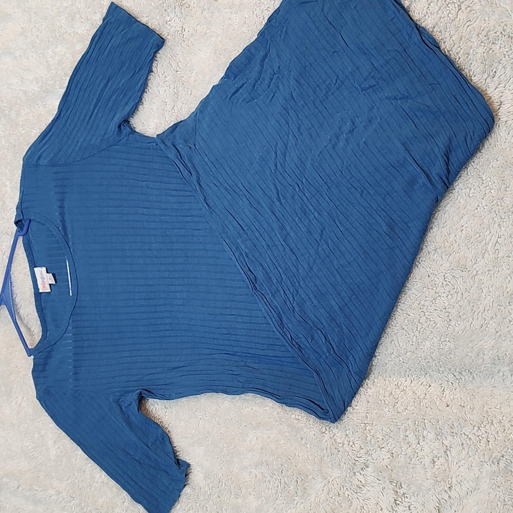 Women's M Tunic Dress Julia LuLaRoe Slate Blue